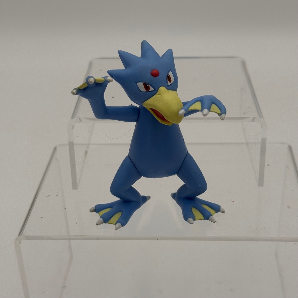 Golduck 1999 TOMY Pokémon Figure 5" Blue Yellow Japan Collectible Vintage